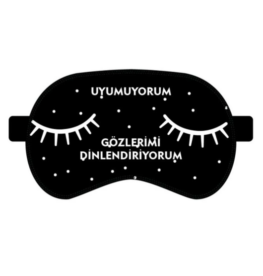 Yastık Evim Çocuk Uyku Göz Bandı | Karartma Maskesi